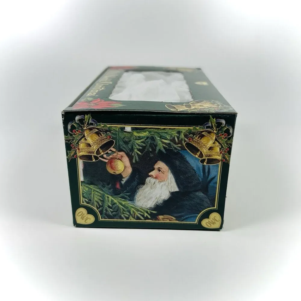 RARE Old World Christmas Blue Crayon Ornament (Glass) With OWC Box NWT
